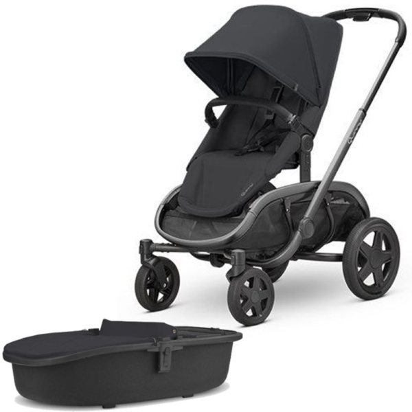 Quinny Hubb Graphite Frame XXL 2in1 Pram System-Black/Black