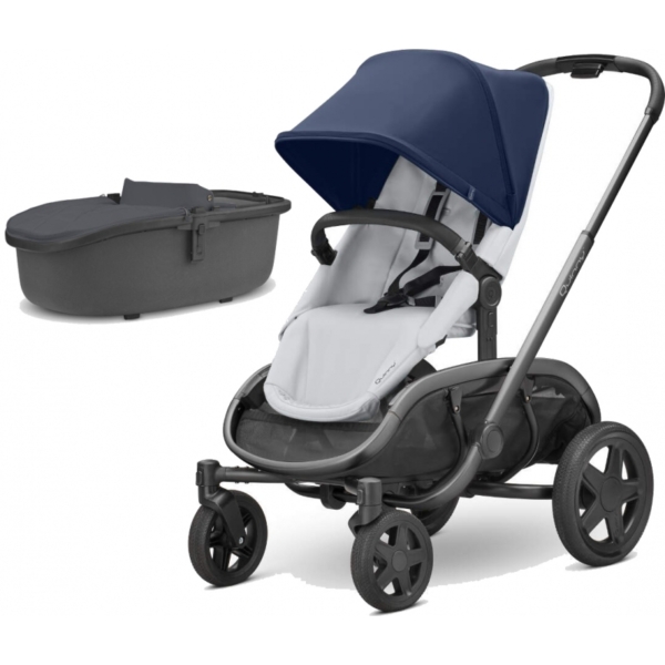 Quinny Hubb Graphite Frame XXL 2in1 Pram System-Navy/Grey