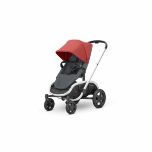 Quinny Hubb Silver Frame XXL Shopping Stroller-Red/Graphite