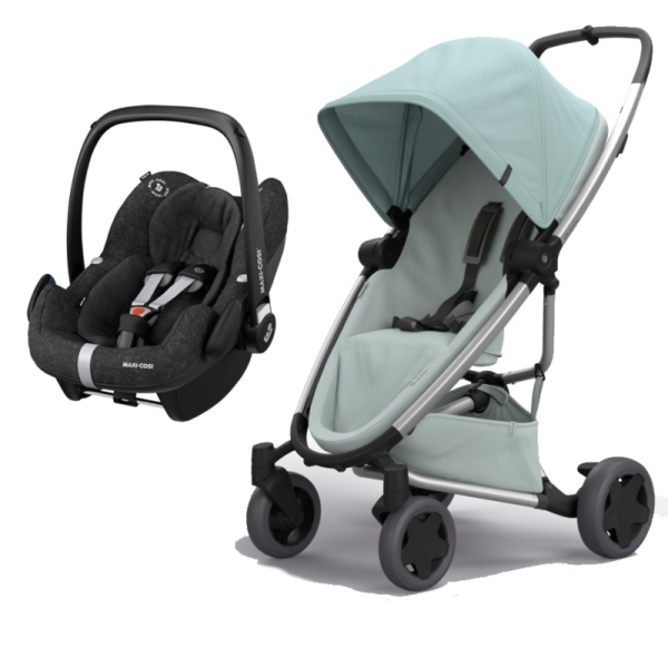Quinny Zapp Flex Plus 2in1 Pebble Plus Travel System-Frost on Gr