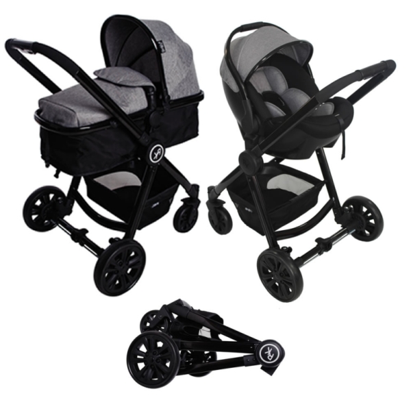 Red Kite Push Me Fusion Travel System-Platinum