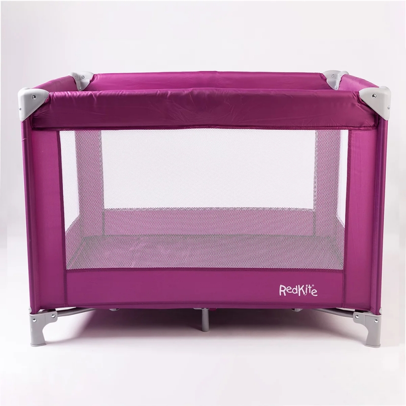 Red Kite Sleep Tight Travel Cot-Raspberry