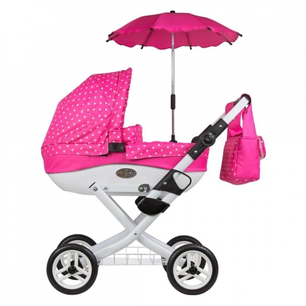 Roma Wynnie Dolls Pram Accessory Pack-Pink Polka