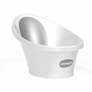 Shnuggle Bath-White with Grey Backrest