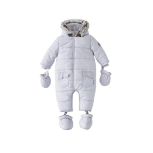 Silver Cross Unisex Classic Quilt Snowsuit- Grey 9-12 Months