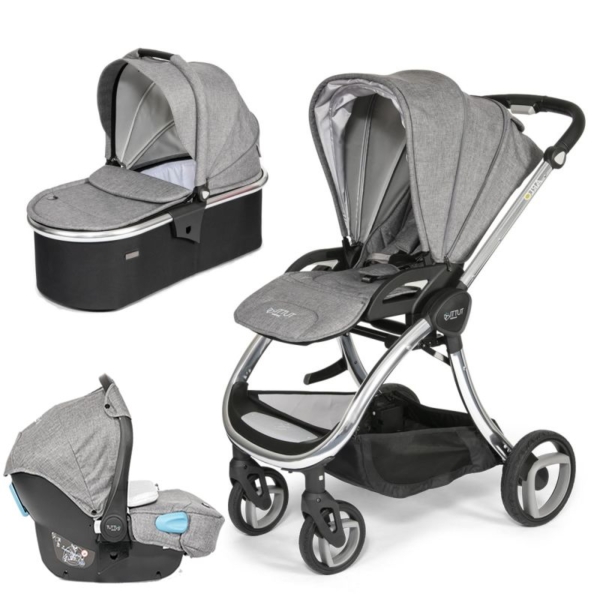 Tutti Bambini Arlo Chrome 3in1 Travel System-Charcoal