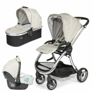 Tutti Bambini Arlo Chrome 3in1 Travel System-Oatmeal