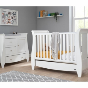 Tutti Bambini Katie 2 Piece Sleigh Room Set-White