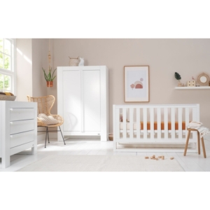 Tutti Bambini Rimini 3 Piece Room Set-Gloss White