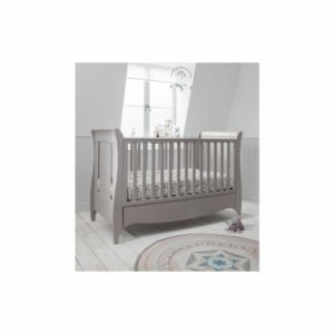 Tutti Bambini Roma Mini Sleigh Cot bed With Under Bed Drawer-Tru