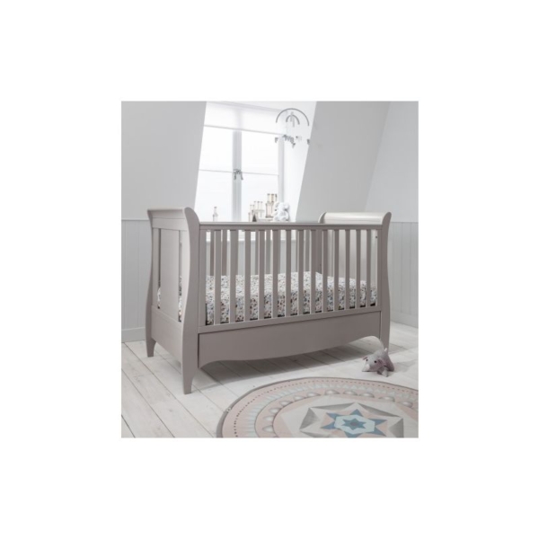 Tutti Bambini Roma Mini Sleigh Cot bed With Under Bed Drawer-Tru