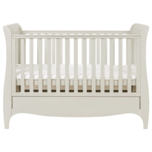 Tutti Bambini Roma Sleigh Cot Bed With Under Bed Drawer-Linen