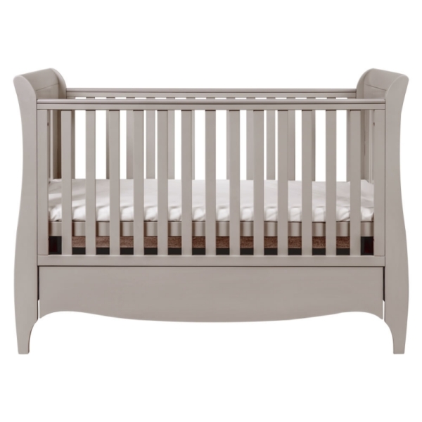 Tutti Bambini Roma Sleigh Cot Bed With Under Bed Drawer-Truffle