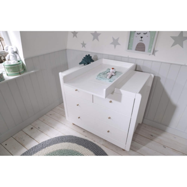 Tutti Bambini Siena Chest Changer-White/Beech