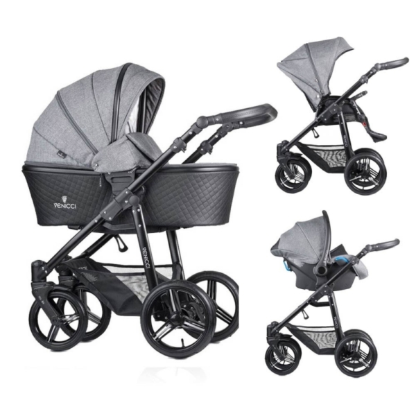 Venicci Shadow 3in1 Travel System-Denim Grey