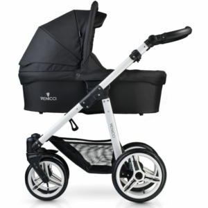 Venicci Soft White Chassis 2in1 Pushchair-Black