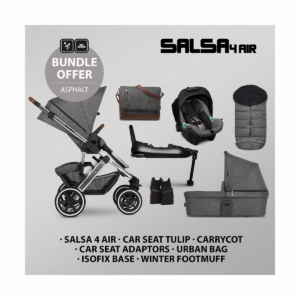 ABC Design Salsa AIR 4 ISOFIX Bundle-Asphalt