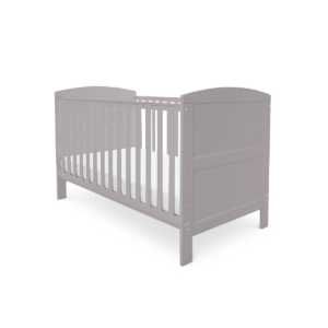 Babyhoot Coleby 2 Piece Cot Bed Including Sprung Mattress-Grey