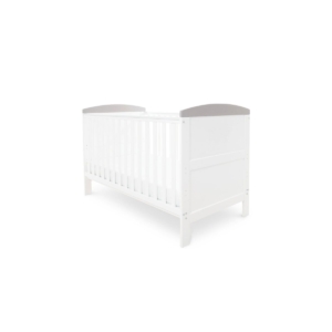 Babyhoot Coleby 2 Piece Cot Bed Including Sprung Mattress-White