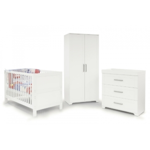 Babystyle Monte Carlo 3 Piece Room Set-White (NEW)