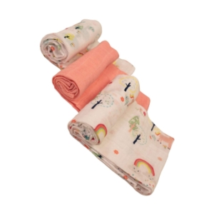 Bizzi Growin Muslin 3PK Diaper Set-Wonderland (NEW)