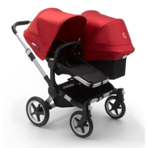 Bugaboo Donkey 3 Duo Pushchair-Aluminium/Black-Red