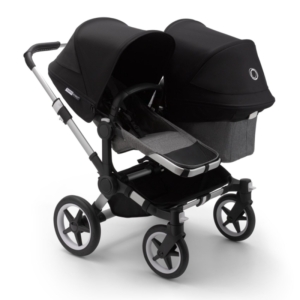 Bugaboo Donkey 3 Duo Pushchair-Aluminium/Grey Melange-Black