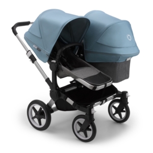 Bugaboo Donkey 3 Duo Pushchair-Aluminium/Grey Melange-Vapor Blue