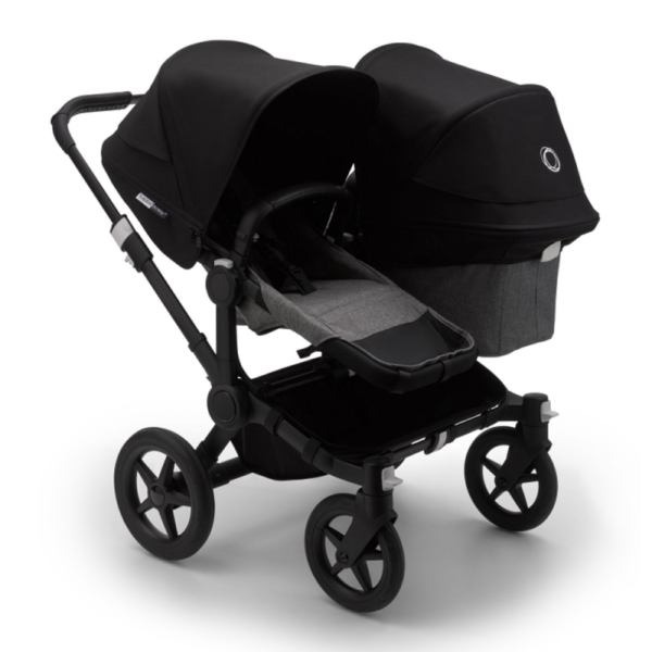 Bugaboo Donkey 3 Duo Pushchair-Black/Grey Melange-Black