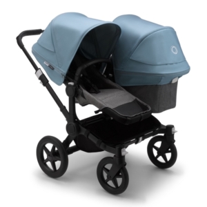 Bugaboo Donkey 3 Duo Pushchair-Black/Grey Melange-Vapor Blue