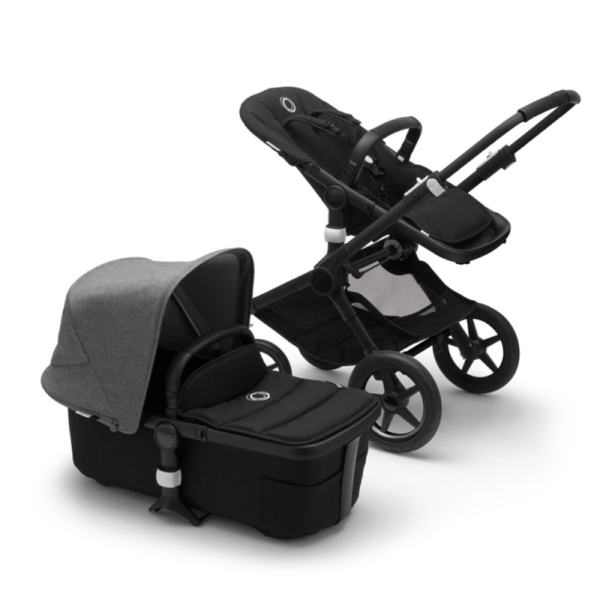 Bugaboo Fox2 Complete-Black/Black-Grey Melange