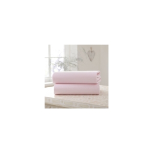 Clair De Lune 2 Pack Fitted Cotton Cot Sheets-Pink