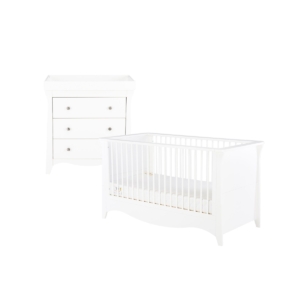 Cuddle Co Clara 2 Piece Furniture Set-White
