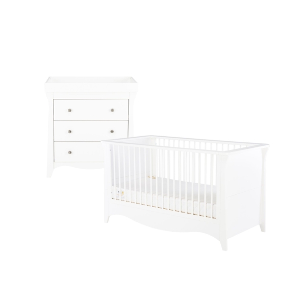 Cuddle Co Clara 2 Piece Furniture Set-White