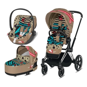 Cybex Priam Karolina Kurkova Edition Chrome Chassis Cloud Z 3in1