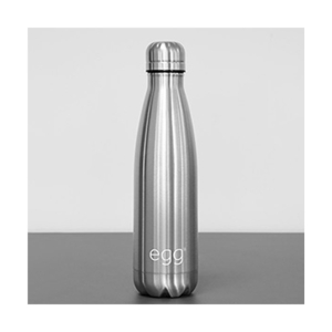 Egg Stroller Water Bottle-Brushed Steel