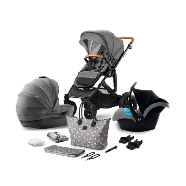 Kinderkraft Prime 3in1 Travel System-Grey (2020)