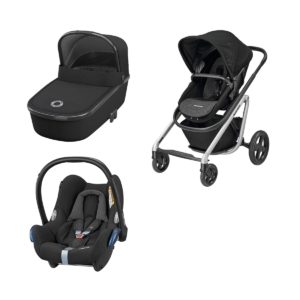 Maxi Cosi Lila 3in1 Cabriofix Travel System-Nomad Black