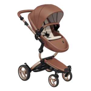 Mima Xari Single Pushchair with Rose Gold Chassis-Camel/Sandy Be