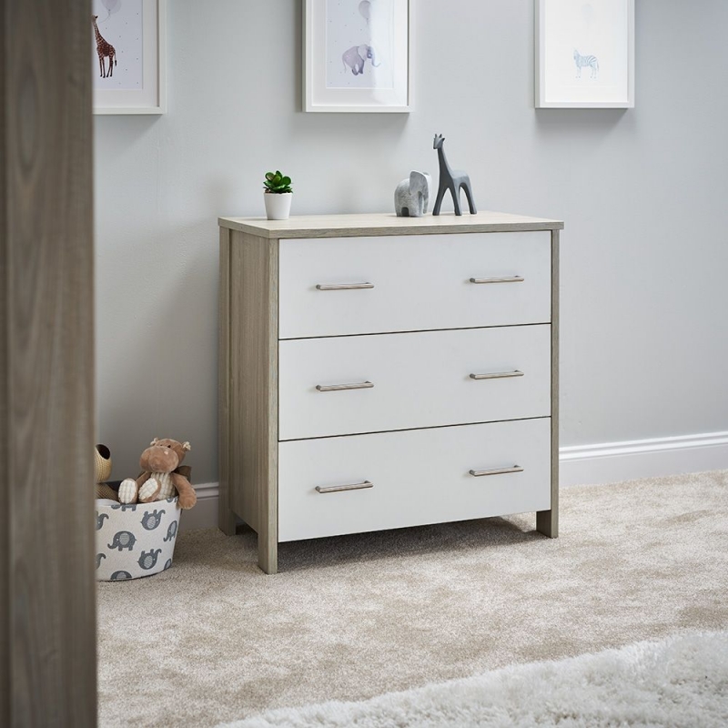 Obaby Nika Changing Unit-Grey Wash and White