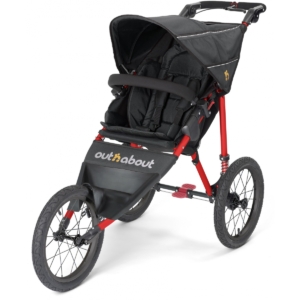 Out n About Nipper SPORT -Black Raven with Red Frame