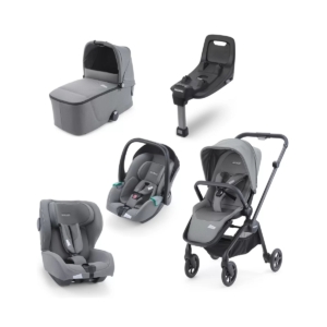 Recardo Sadena Grey Stroller 5 Piece Travel System Bundle Inc Av
