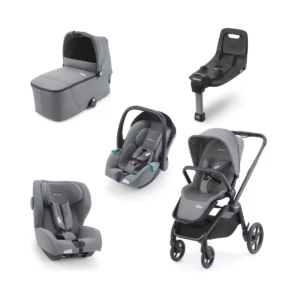 Recaro Celona Stroller 5 Piece Bundle-Silent Grey/Grey With ISOF