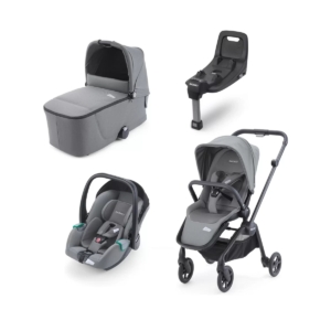 Recaro Sadena Black Frame 3in1 Travel System-Silent Grey