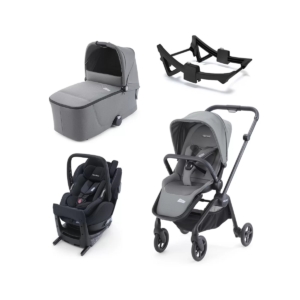 Recaro Sadena Stroller Frame 3in1 Travel System-Silent Grey With