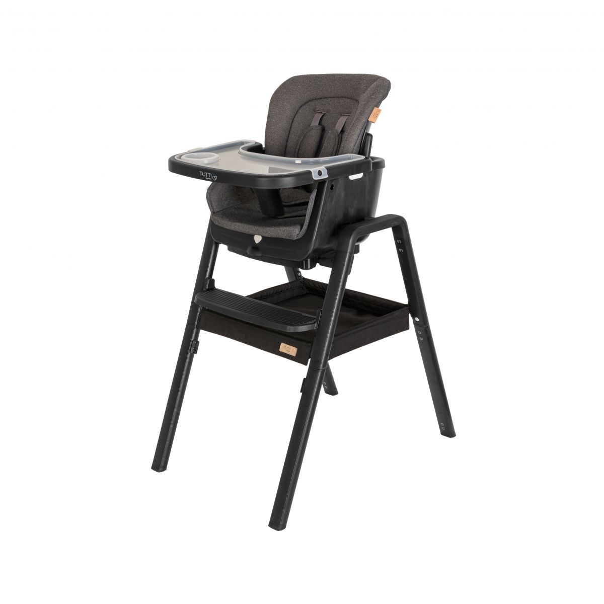 Tutti Bambini Nova Evolutionary Highchair-Black/Black