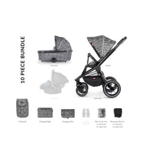 Venicci Tinum 2in1 Travel System- Camo Grey (NEW 2020)
