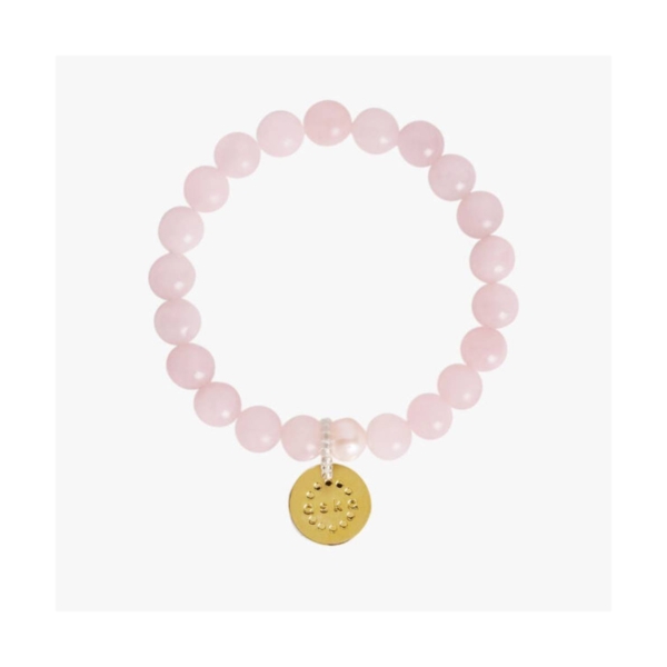 Aska Maternity Movement Bracelet-Rose Quartz Gold (NEW)
