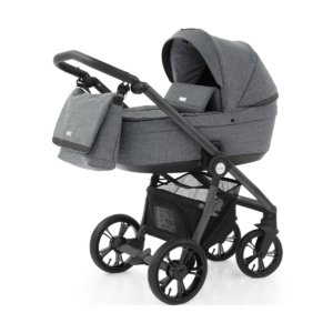 BabyStyle Prestige 3 2in1 Pram System Grey Frame/Black-Misty Gre