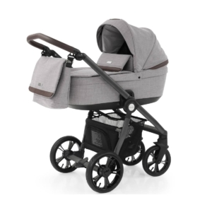 BabyStyle Prestige 3 2in1 Pram System Grey Frame/Brown-Barley